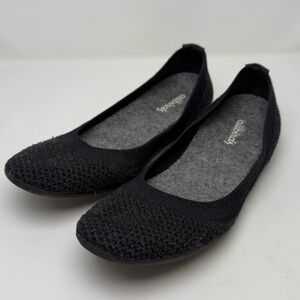 allbirds Black Knit Ballet Flats — Women's Slip-On Comfort